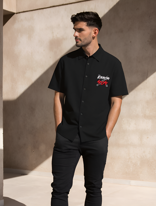 Error Black Premium Oversized Shirt