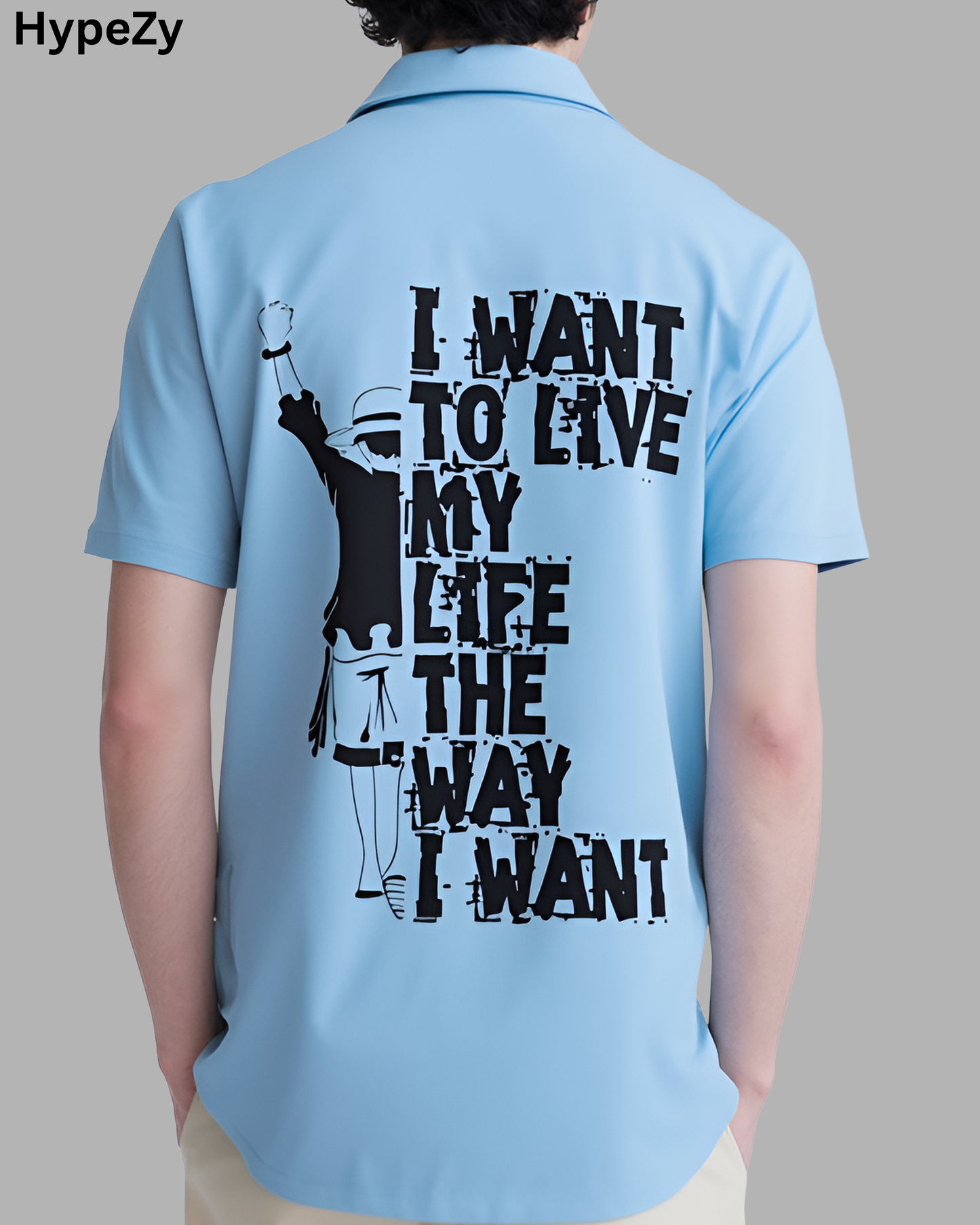'Live My Life' Premium Oversized Shirt