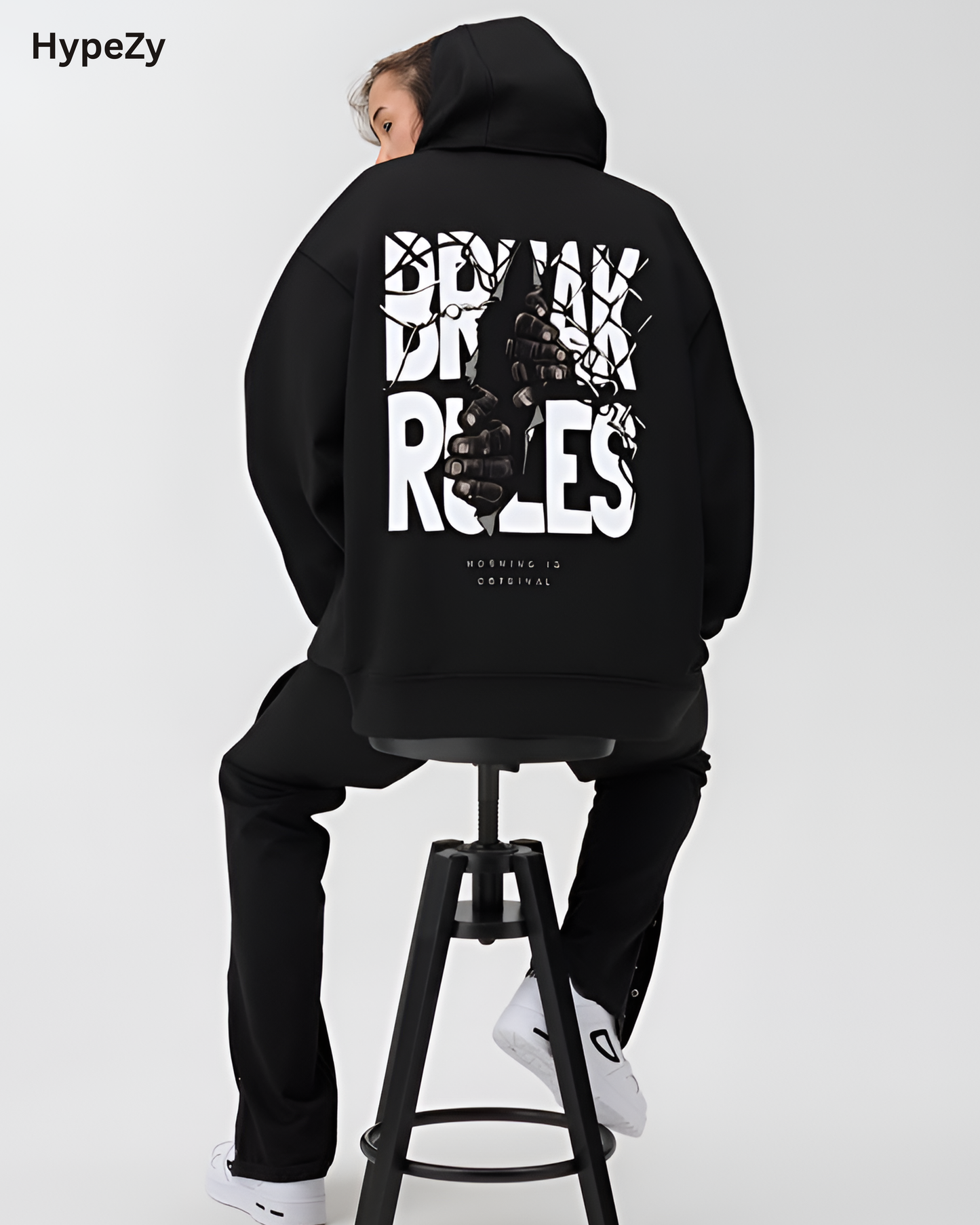 Break Rules Premium Oversized Hoodie