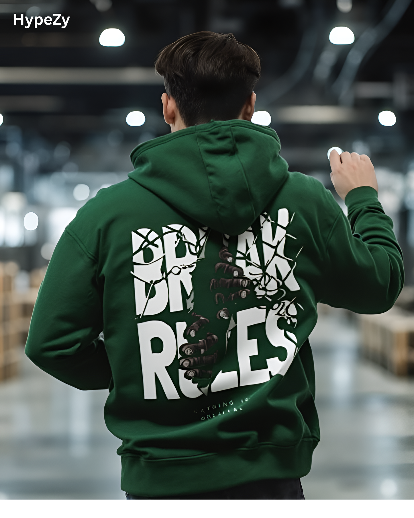 Break Rules Premium Oversized Hoodie