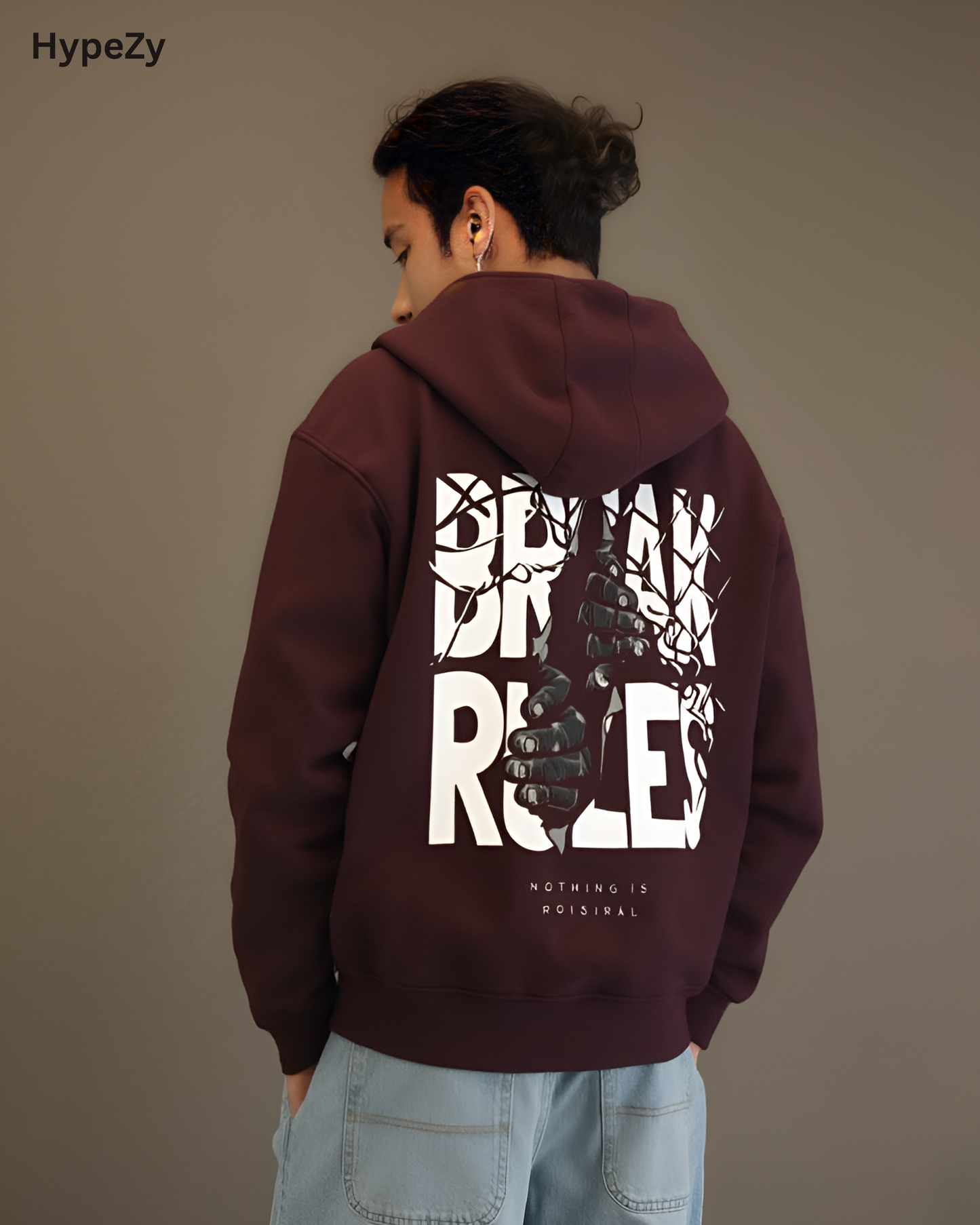 Break Rules Premium Oversized Hoodie