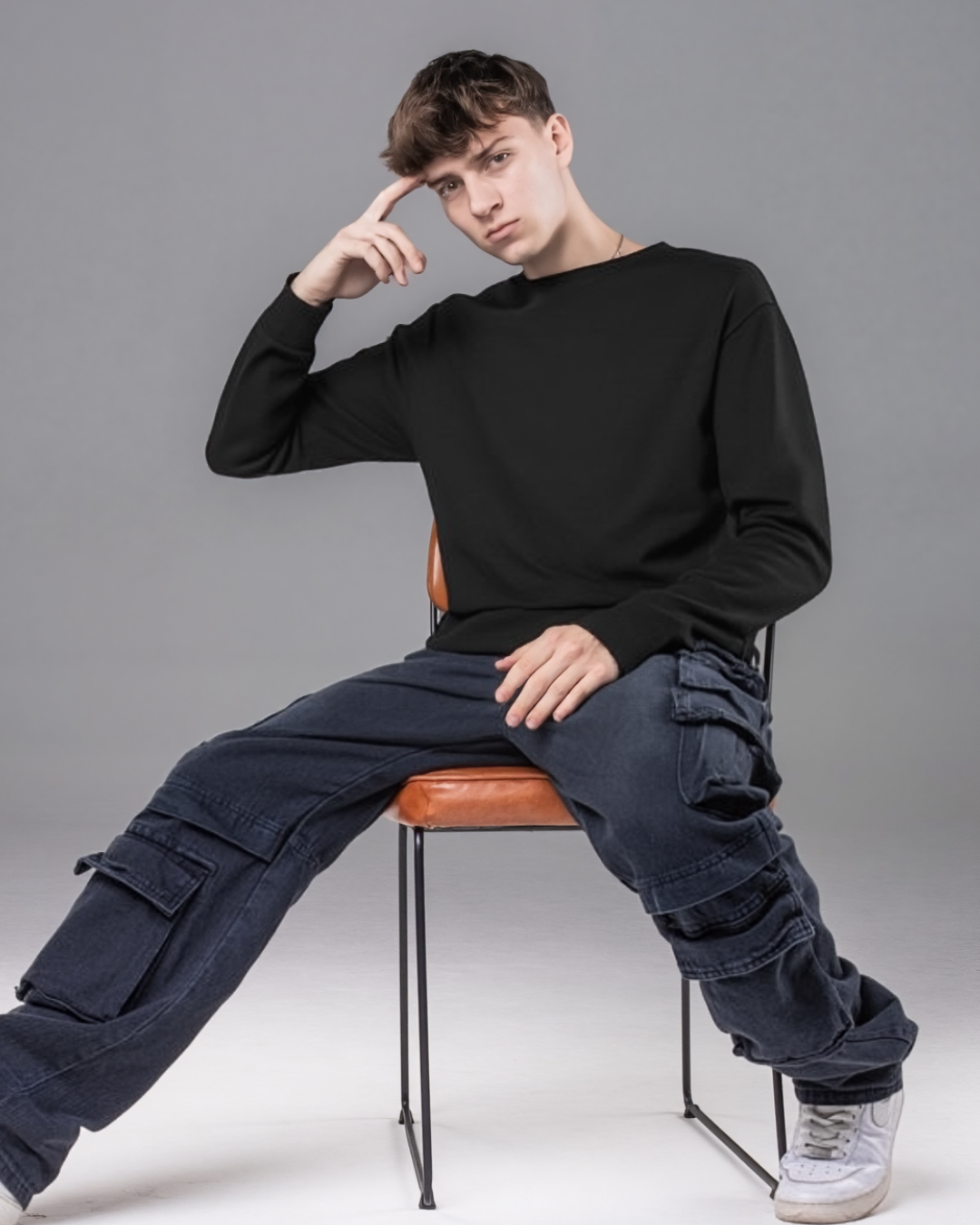 Oversized Sweatshirt Back Printed