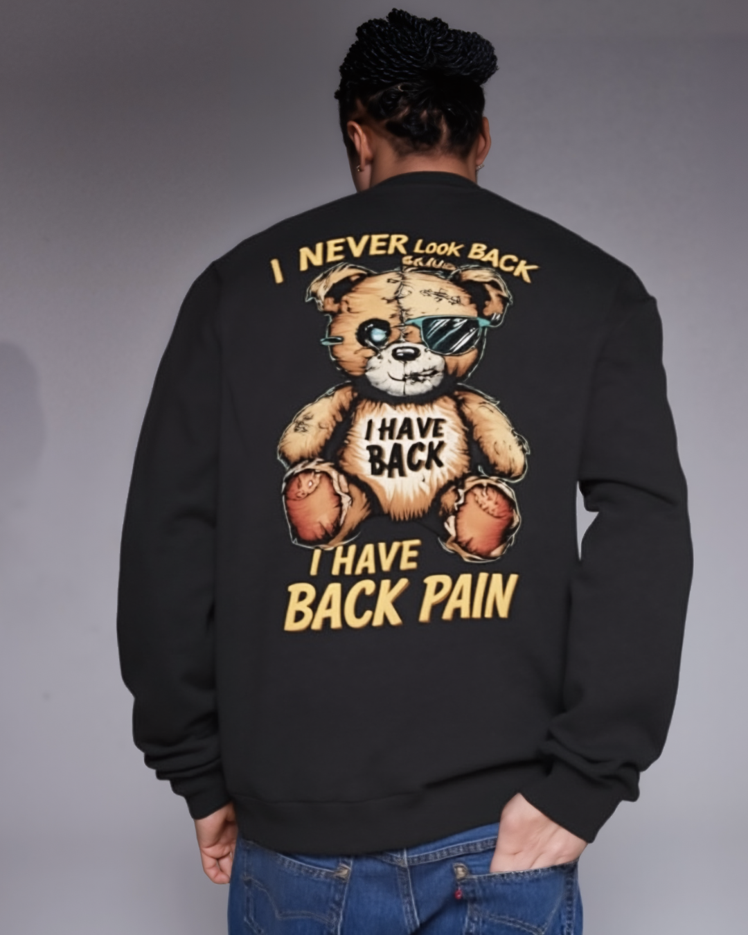 Oversized Sweatshirt Back Printed